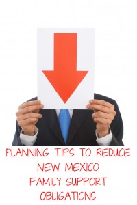 Planning Tips to Reduce New Mexico Family Support Obligations